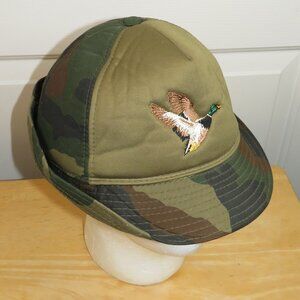 Vintage Winchester Jones Style Bucket Hat Insulated Bowhunting Camo Size XL